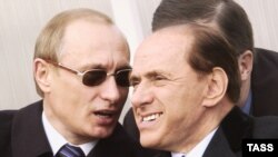 Vladimir Putin və Silvio Berluskoni, 2004