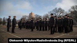 Построение воспитанников Военно-морского лицея