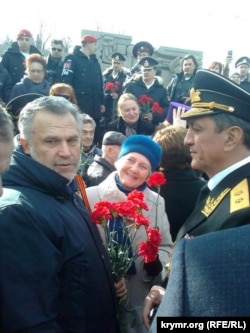 Алексей Чалый и Сергей Меняйло на митинге в 2015 году