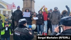 Протесты в Петрозаводске 21 апреля