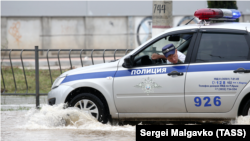 Автомобиль российской полиции в Керчи, иллюстрационное фото