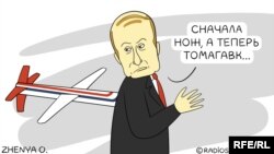 Карикатура Евгении Олийнык