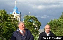 Игорь Сечин и Владимир Путин, 2021 год