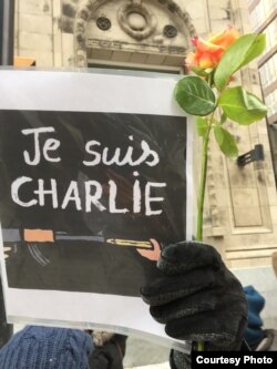 Акция в поддержку журналистов Charlie Hebdo, Торонто, Канада, 11 января 2015 года