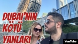 Mert Kök və Belgin Kökün Dubaydakı həyat haqqında videolar yerləşdirdikləri YouTube- kanalından görüntü.