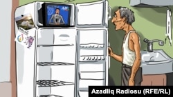 Karikatura. Gündüz Ağayev.