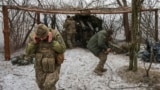 UKRAINE--Artillerymen work in the Pokrovsky direction--Nuzhnenko