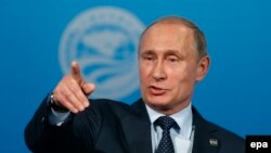 Владимир Путин на пресс-конференции в Уфе